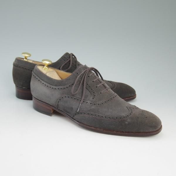 美品★REIKO TSUKUI/レイコツクイ SIZE 25.5D【★ISETAN MEN'S/伊勢丹メンズ取扱い】スエード/フルブローグ★c174