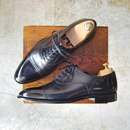 極上★スコッチグレイン 25.5cm【★インペリアルブラック/946】ストレートチップ/カーフ/黒/Scotch Grain★c177