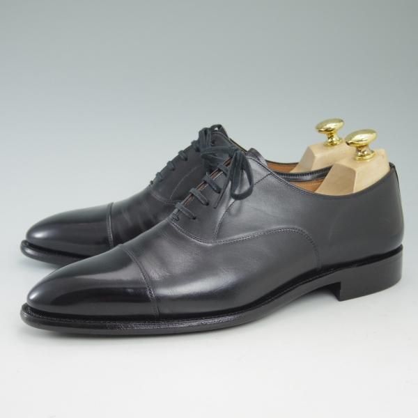 極上★スコッチグレイン 25.5cm【★インペリアルブラック/946】ストレートチップ/カーフ/黒/Scotch Grain★c177