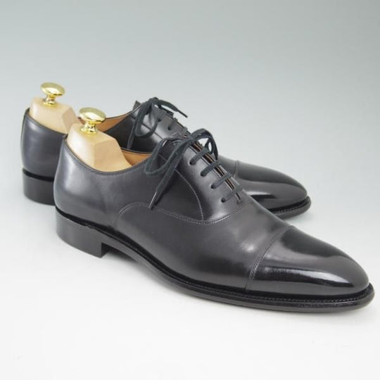 極上★スコッチグレイン 25.5cm【★インペリアルブラック/946】ストレートチップ/カーフ/黒/Scotch Grain★c177