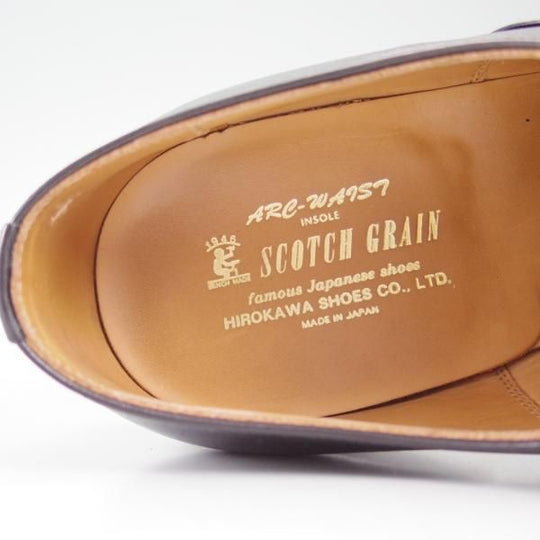 極上★スコッチグレイン 26.5cm【★ストレートチップ】カーフ/黒/Scotch Grain★c178