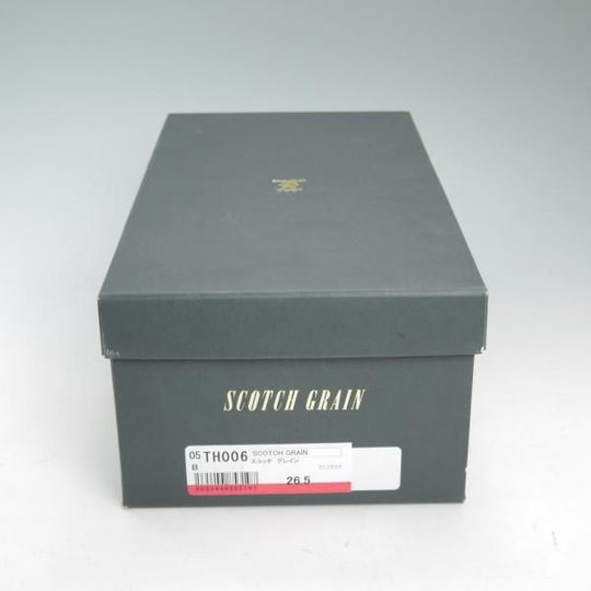 極上★スコッチグレイン 26.5cm【★ストレートチップ】カーフ/黒/Scotch Grain★c178