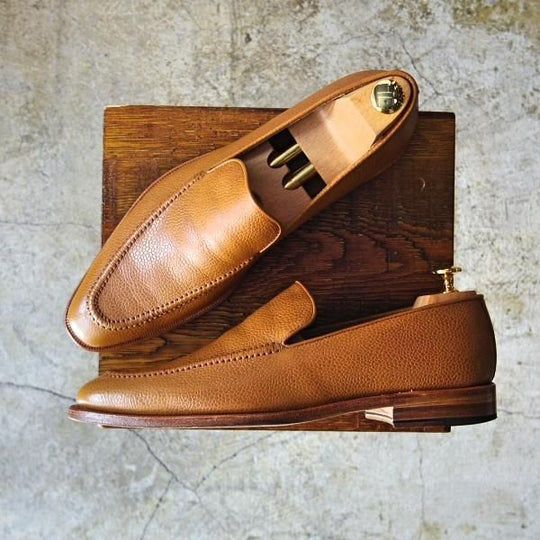 美品★ショーンハイト SIZE 25.5【★グッドイヤーウェルテッド製法】スリッポン/ローファー/Uチップ/カーフ/東立製靴★c180