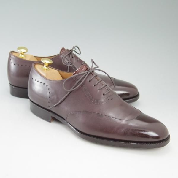 極上★トレーディングポスト SIZE 7.5【★リアルクロコ×カーフ仕様/グッドイヤーウェルテッド製法】クレセントブローグTrading Post★c181