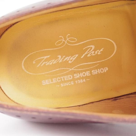 極上★トレーディングポスト SIZE 7.5【★リアルクロコ×カーフ仕様/グッドイヤーウェルテッド製法】クレセントブローグTrading Post★c181