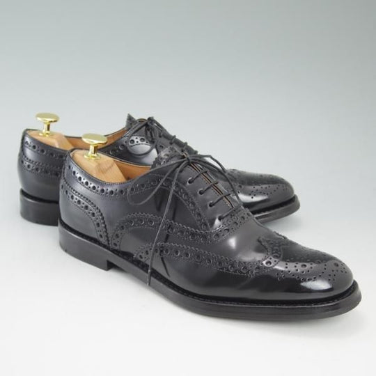 美品★チャーチ(レディース) SIZE 38【★バーウッド/BURWOOD WG】ポリッシュドバインダーカーフ/8705-01/フルブローグ/Church's★c182
