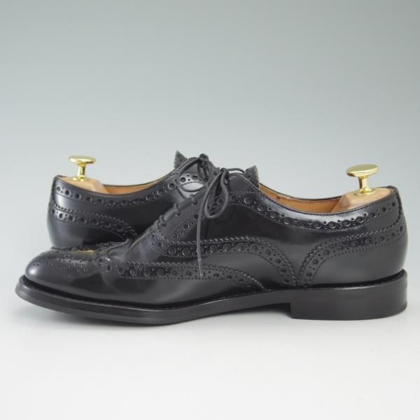 美品★チャーチ(レディース) SIZE 38【★バーウッド/BURWOOD WG】ポリッシュドバインダーカーフ/8705-01/フルブローグ/Church's★c182