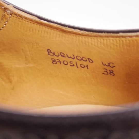美品★チャーチ(レディース) SIZE 38【★バーウッド/BURWOOD WG】ポリッシュドバインダーカーフ/8705-01/フルブローグ/Church's★c182