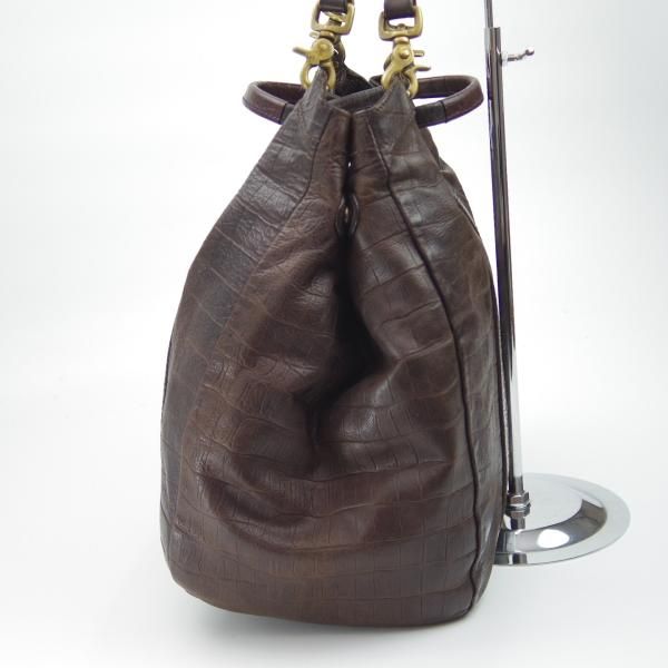 ★ダニエル＆ボブ【定10.5万★クロドーロ/2WAY CULODORO/コッコーネ/COCCONE】メンズ レザー トート バッグ/クロコ型押し/Daniel＆Bob★N5084
