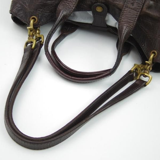 ★ダニエル＆ボブ【定10.5万★クロドーロ/2WAY CULODORO/コッコーネ/COCCONE】メンズ レザー トート バッグ/クロコ型押し/Daniel＆Bob★N5084