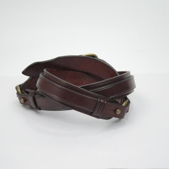 極上★(英)W＆H GIDDEN 34インチ/SIZE 85【★ベルト/メンズ】レザー/革/ブラウン/WHギデン★c198