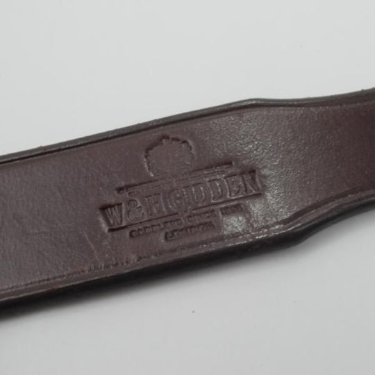 極上★(英)W＆H GIDDEN 34インチ/SIZE 85【★ベルト/メンズ】レザー/革/ブラウン/WHギデン★c198