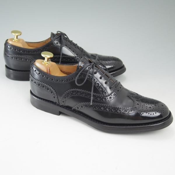 極美品★チャーチ(レディース) SIZE 36.5【★バーウッド/BURWOOD WG】ポリッシュドバインダーカーフ/8705-01/フルブローグ/Church's★c183
