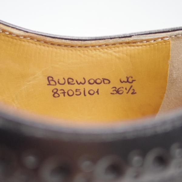 極美品★チャーチ(レディース) SIZE 36.5【★バーウッド/BURWOOD WG】ポリッシュドバインダーカーフ/8705-01/フルブローグ/Church's★c183