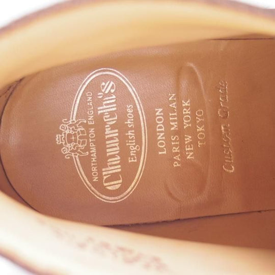 美品★チャーチ75F/UK7.5【★ダイナイトソール/ライダー/RYDER 3】81ラスト/5都市ロゴ/スエード/チャッカブーツ/Church's★c186