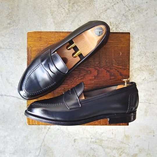 極上★オールデン 7.5E 【★ブルックスブラザーズ別注】761/コプレイラスト/BROOKS BROTHERS/コインローファー/Alden★c187