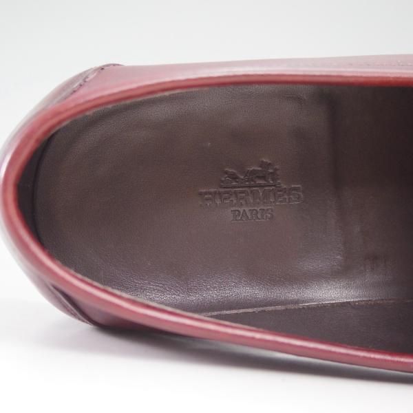 美品★ジョンロブ製 UK7.5【★超希少!!エルメス別注/HERMES】HENRI/H513ラスト/コインローファー/JOHN LOBB★c190