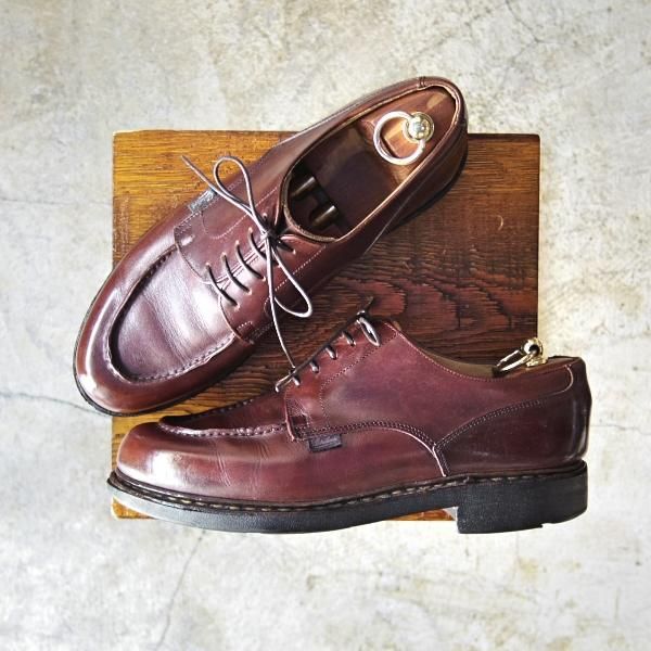 ★パラブーツ SIZE 8【★CHAMBORD/シャンボード】カフェ/CAF/リスレザー/TEXソール/Uチップ/Paraboot★c191