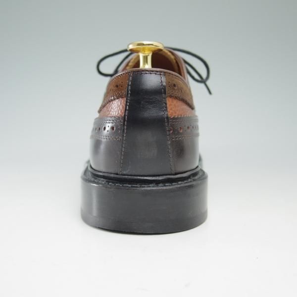 美品★リーガル SIZE 25【★茶×濃茶/カーフ×スエード×グレインレザー】ロングウイング/ウイングチップ/B-HA0629/514S/REGAL★c194