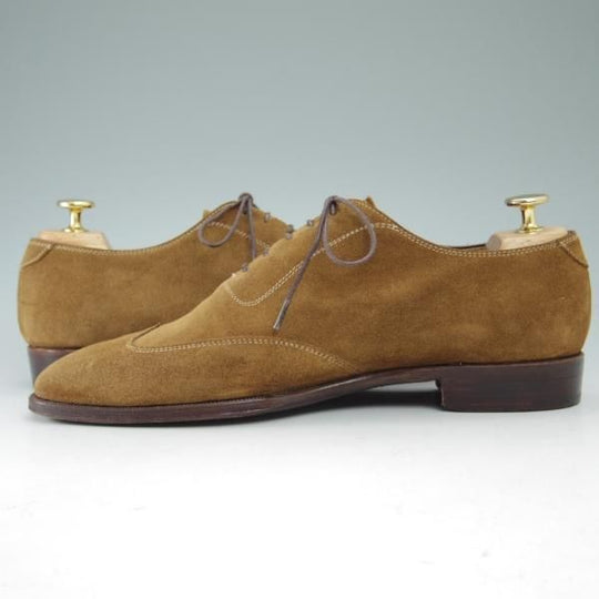 極上★(伊)ALMAS×トレーディングポスト SIZE40【★スエード/ブラインドブローグ】アルマス/Trading Post★c195