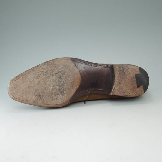 極上★(伊)ALMAS×トレーディングポスト SIZE40【★スエード/ブラインドブローグ】アルマス/Trading Post★c195