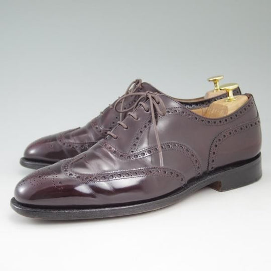 極上★チャーチ 80F/UK8【★チェットウインド/CHETWYND/173ラスト】4都市ロゴ/ポリッシュドバインダーカーフ/フルブローグ/Church's★c199