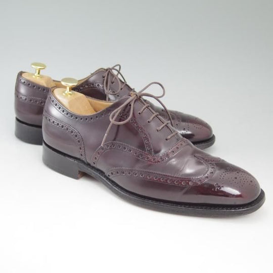 極上★チャーチ 80F/UK8【★チェットウインド/CHETWYND/173ラスト】4都市ロゴ/ポリッシュドバインダーカーフ/フルブローグ/Church's★c199