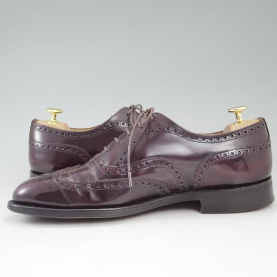 極上★チャーチ 80F/UK8【★チェットウインド/CHETWYND/173ラスト】4都市ロゴ/ポリッシュドバインダーカーフ/フルブローグ/Church's★c199