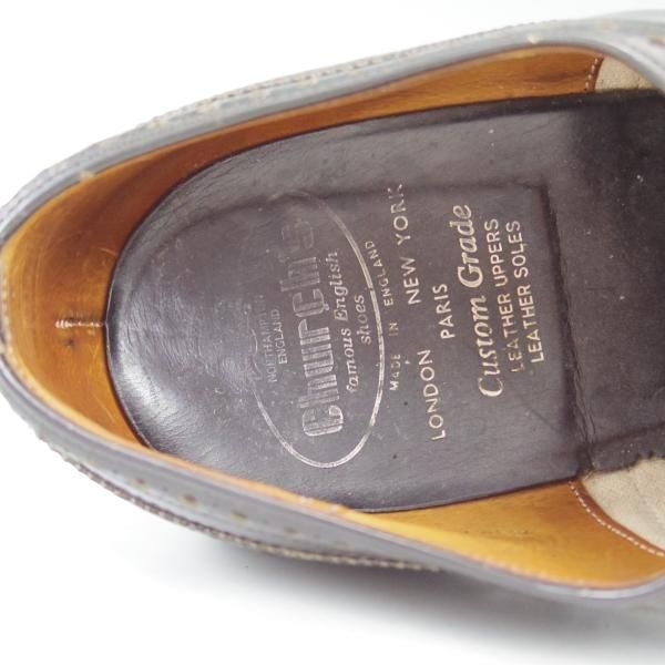 極上★チャーチ 80G/UK8【★ブックバインダーカーフ/旧チャーチ/3都市ロゴ】84ラスト/hickstead/ヒックステッド/Church's★c200