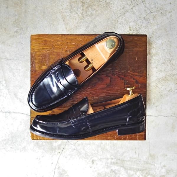 極美品★チャーチ(レディース) SIZE 37【★SALLY/サリー】ポリッシュドバインダーカーフ/コインローファー/Church's★c201