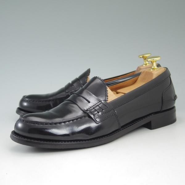 極美品★チャーチ(レディース) SIZE 37【★SALLY/サリー】ポリッシュドバインダーカーフ/コインローファー/Church's★c201