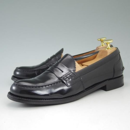 極美品★チャーチ(レディース) SIZE 37【★SALLY/サリー】ポリッシュドバインダーカーフ/コインローファー/Church's★c201