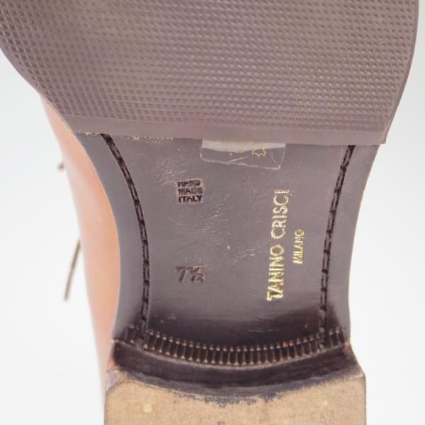 極美品★(伊)タニノクリスチー SIZE 7.5【★希少!!シャドーステッチ仕様】ホールカット/136226/カーフ/TANINO CRISCI★c202