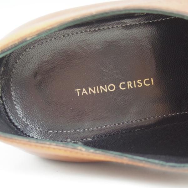 極美品★(伊)タニノクリスチー SIZE 7.5【★希少!!シャドーステッチ仕様】ホールカット/136226/カーフ/TANINO CRISCI★c202