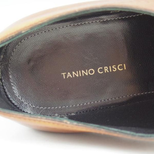 極美品★(伊)タニノクリスチー SIZE 7.5【★希少!!シャドーステッチ仕様】ホールカット/136226/カーフ/TANINO CRISCI★c202