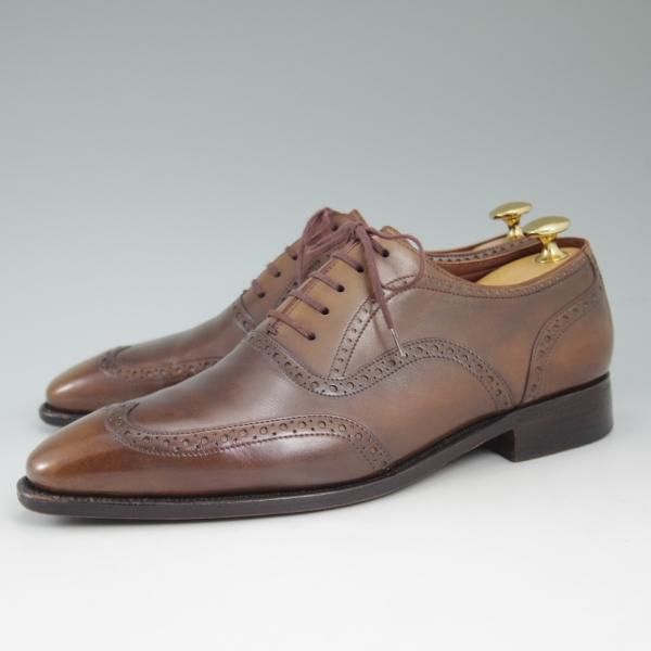 極上★(仏)Corthay/コルテ SIZE 7【★定価20万円程度】ウイングチップ/パティーヌ/カーフ★c203