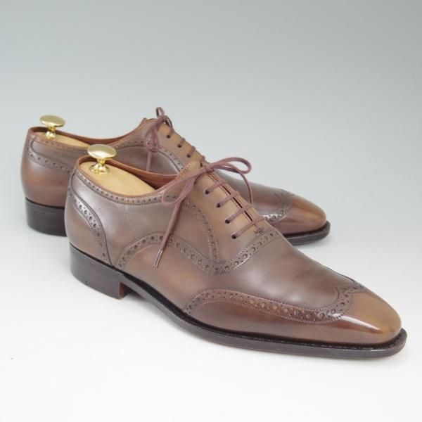 極上★(仏)Corthay/コルテ SIZE 7【★定価20万円程度】ウイングチップ/パティーヌ/カーフ★c203