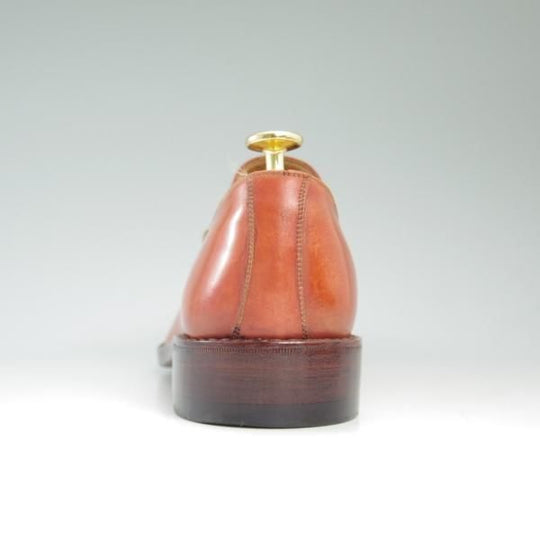 極上★(伊)ミロ・ボノーラ SIZE 40【定価10万程度★チェーン状出し縫い/伊勢丹メンズ取扱】ローファー/Miro Bonora★c204