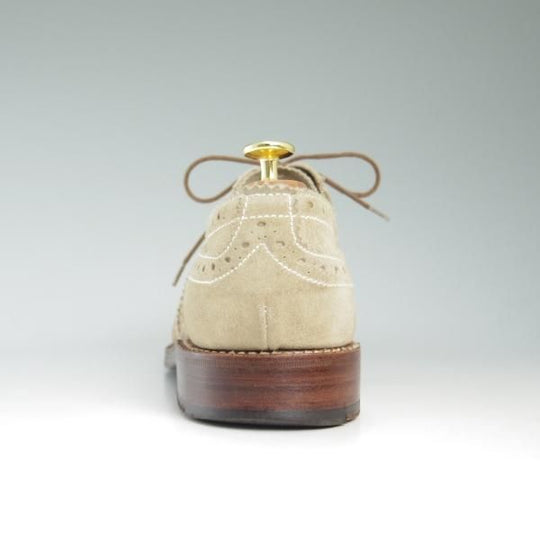 美品★グレンソン 7.5G 【★カントリーシューズ/短靴/フルブローグ】6508-78/スエード/GRENSON★c206