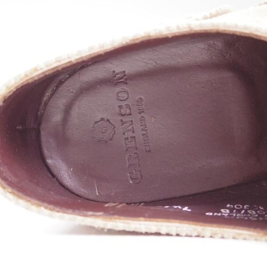 美品★グレンソン 7.5G 【★カントリーシューズ/短靴/フルブローグ】6508-78/スエード/GRENSON★c206