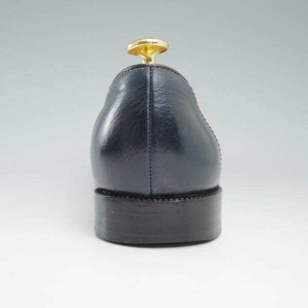 極上★(伊)タニノクリスチー SIZE 7.5【★定価15万円以上】ローファー/スリッポン/131314/カーフ/ネイビー/TANINO CRISCI★c213