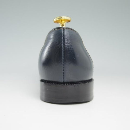 極上★(伊)タニノクリスチー SIZE 7.5【★定価15万円以上】ローファー/スリッポン/131314/カーフ/ネイビー/TANINO CRISCI★c213