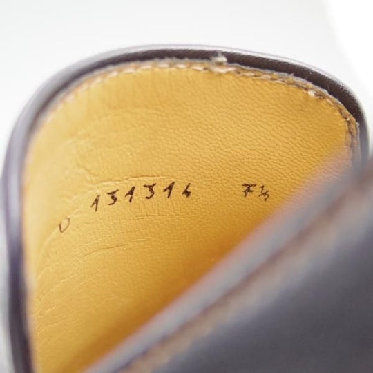 極上★(伊)タニノクリスチー SIZE 7.5【★定価15万円以上】ローファー/スリッポン/131314/カーフ/ネイビー/TANINO CRISCI★c213