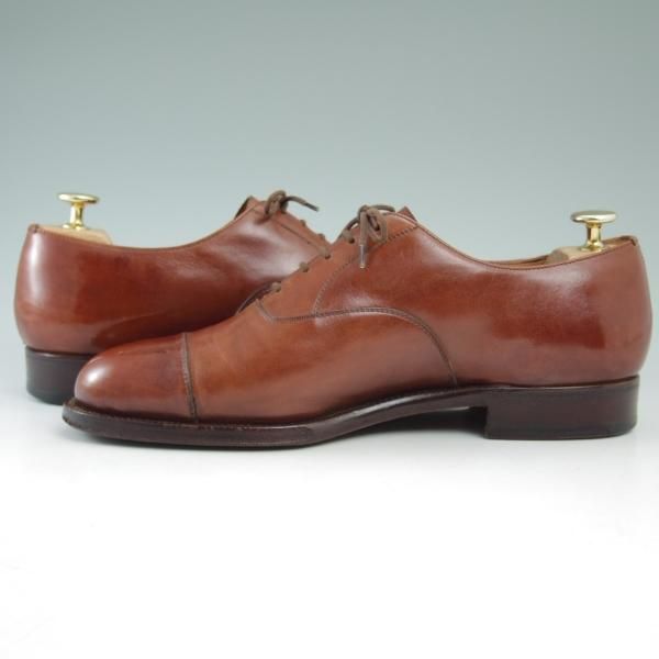 極上★(伊)タニノクリスチー SIZE 6.5【★希少!!ハンドソーンウェルテッド製法】ストレートチップ/カーフ/TANINO CRISCI★c214