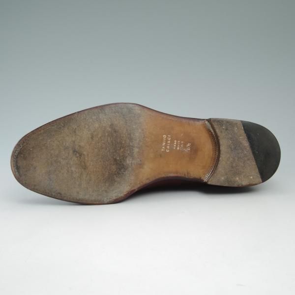 極上★(伊)タニノクリスチー SIZE 6.5【★希少!!ハンドソーンウェルテッド製法】ストレートチップ/カーフ/TANINO CRISCI★c214