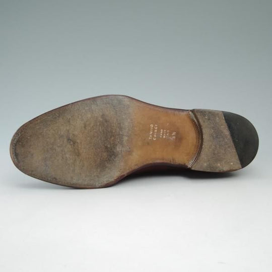 極上★(伊)タニノクリスチー SIZE 6.5【★希少!!ハンドソーンウェルテッド製法】ストレートチップ/カーフ/TANINO CRISCI★c214