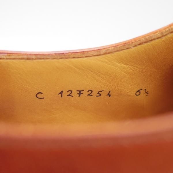 極上★(伊)タニノクリスチー SIZE 6.5【★希少!!ハンドソーンウェルテッド製法】ストレートチップ/カーフ/TANINO CRISCI★c214