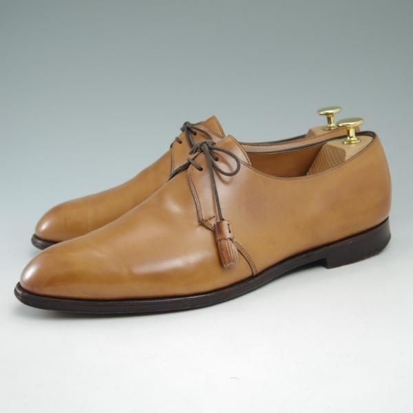 極上★エドワードグリーン UK10F/US10.5【★HOLBORN/ホルボーン/202ラスト】カーフ/プレーントゥ/EDWARD GREEN★c215
