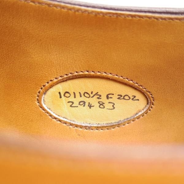 極上★エドワードグリーン UK10F/US10.5【★HOLBORN/ホルボーン/202ラスト】カーフ/プレーントゥ/EDWARD GREEN★c215