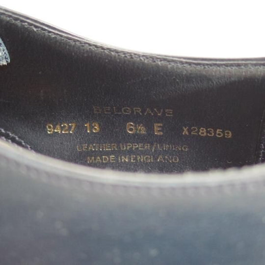 未使用★クロケット＆ジョーンズ 6.5E【★ハンドグレードライン/BELGRAVE/ベルグレイブ】パンチドキャップトゥ/Crockett＆Jones★c217